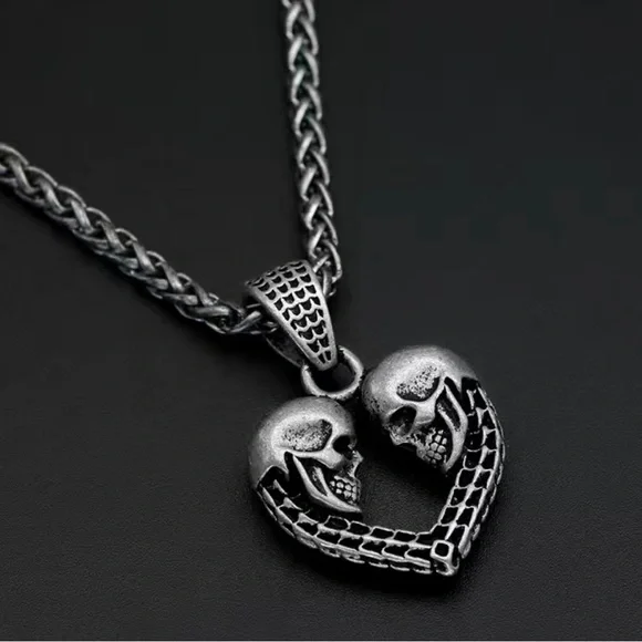 💀💀💀 - Love in Death Pendant Necklace 💀💀💀 - Picture 5 of 9